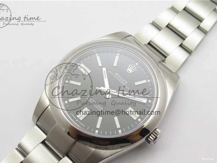 MiroTime 1231 Oyster Perpetual 41mm 124300 EWF Best Edition Black Dial on SS Bracelet A Unique 2860